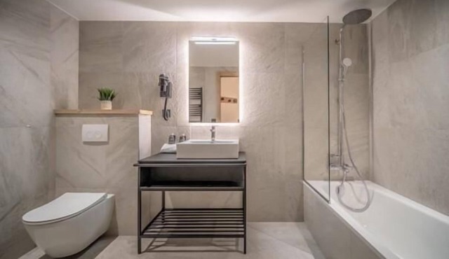 Wifi, 100m from ski slopes, 2nd floor, view valley, swimming pool, sauna, hammam, balcony, tv