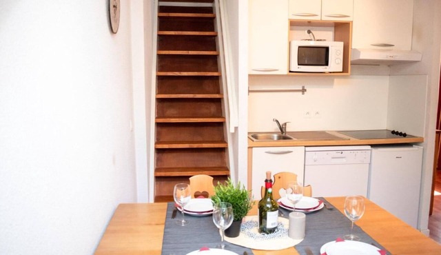 Wifi, 1st floor, swimming pool, balcony, tv, 45m², Saint Lary Soulan