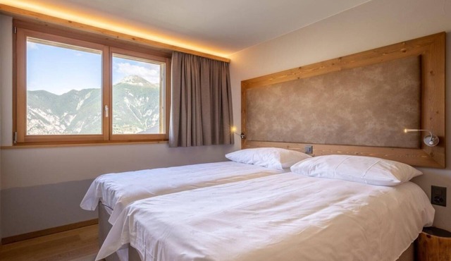 Wifi, 250m from shops, fitness, sauna, hammam, tv, ski locker, 37m², Vercorin