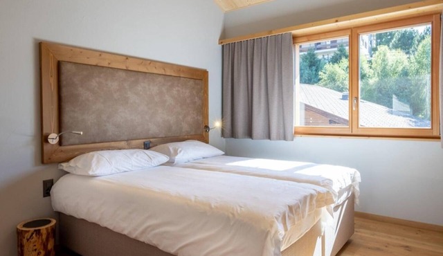 Wifi, 250m from shops, fitness, sauna, hammam, tv, ski locker, 79m², Vercorin