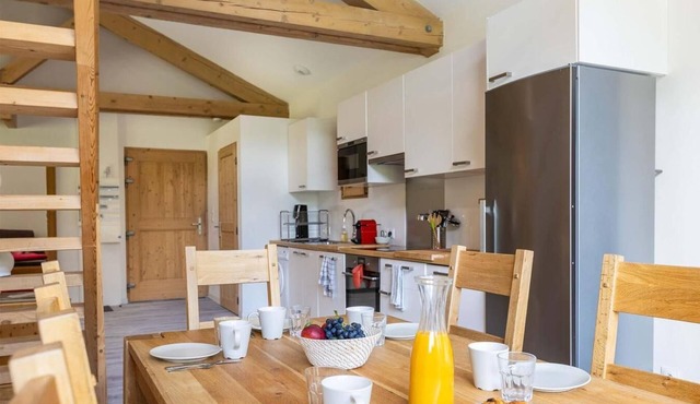 Wifi, 3rd floor, view valley, terrace, parking, tv, ski locker, 120m², Peisey-Vallandry