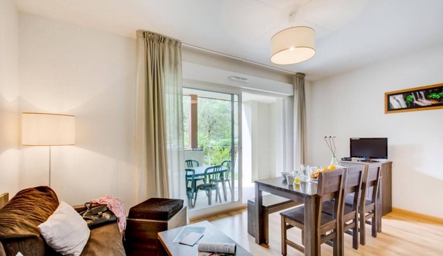 Wifi, 50m from resort center, sauna, jacuzzi, hammam, terrace, balcony, parking, tv, ski locker