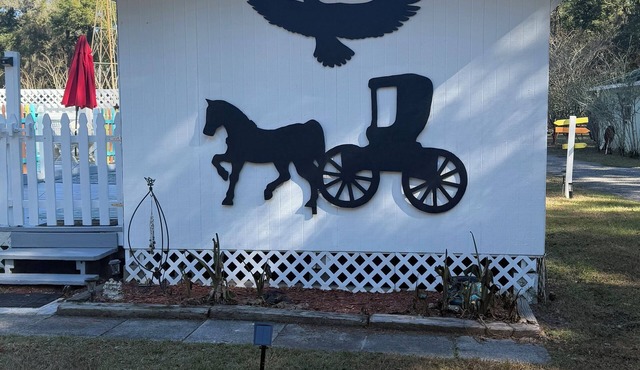 WiFi, AC, hot tub, pool, gym, horses welcome!