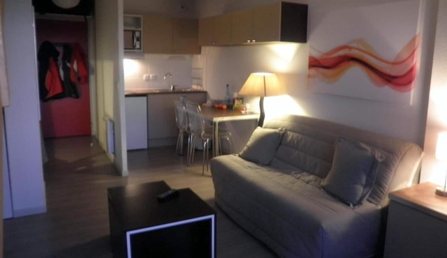 Wifi, ski-in/ski-out & foot of the slopes, terrace, parking, tv, ski locker, 23m², Chabanon-Selonnet