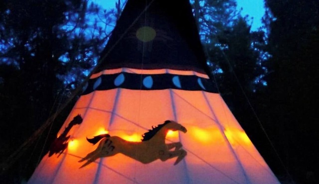 Wild Horses Luxury Tipi - Restrooms and Showers are only a short walk away.