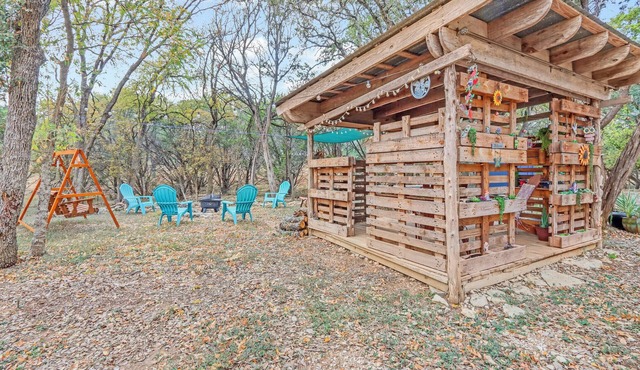 Wild Rhodes | Playful Wimberley Home Near Square, Fire Pit & Outdoor Spaces