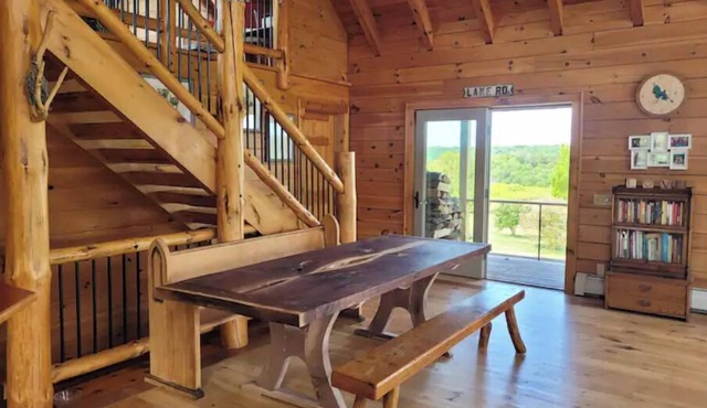 Wild Wind Lodge with beautiful woodwork and views