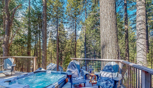 Wilderness retreat with hot tub & balcony access