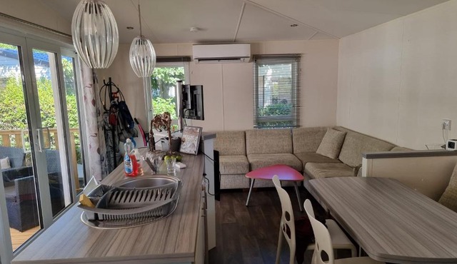 Willerby, baie vitrée, ilot, terrasse profonde