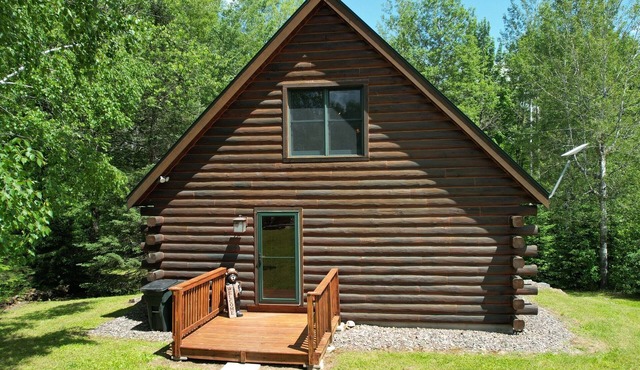 Willow Lake Log Cabin with Deck, Wi-Fi, Washer & Dryer, Fireplace and Dock