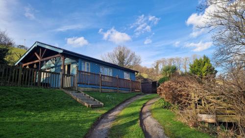 Willows Lodge, set in the valley near Bantham