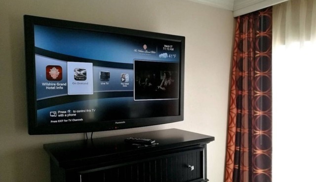 Wilshire Grand Hotel Inviting Room w Garden View