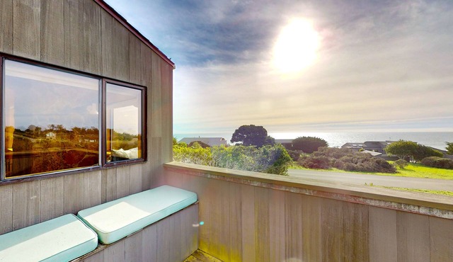 Wine country retreat with pool, sauna, & ocean views - near beach - dog-friendly