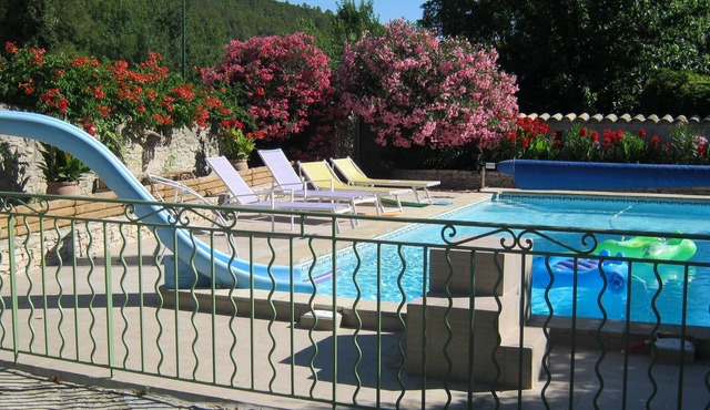 wine house with pool garden and barbecue