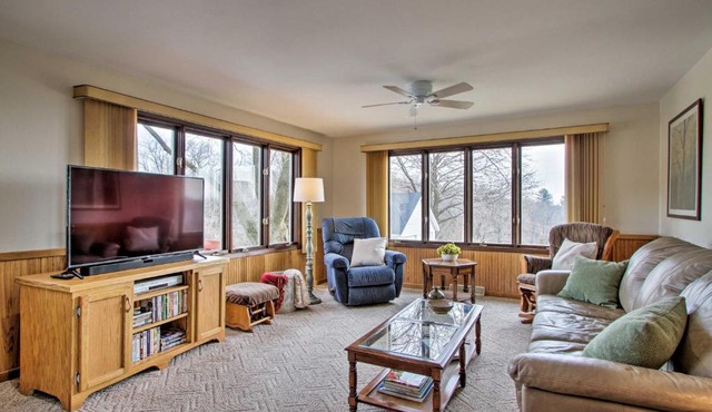 Wisconsin River Valley Farmhouse Fire Pit and View