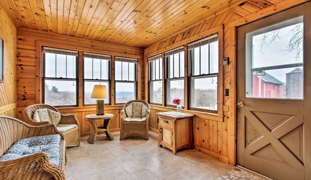 Wisconsin River Valley Farmhouse: Fire Pit & View