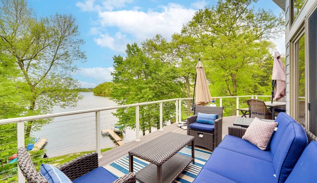 Wisconsin Vacation Rental w/Fire Pit on Long Lake