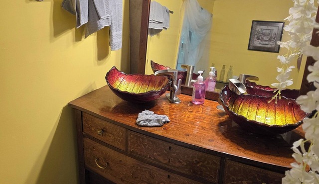 Wisteria is a beautiful fantasy theme room at a bed and breakfast