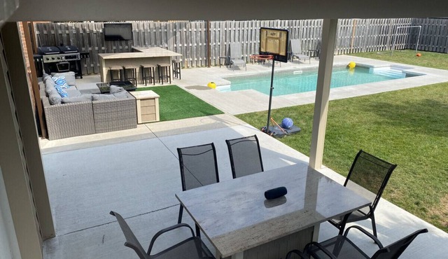 With Salt Water Pool