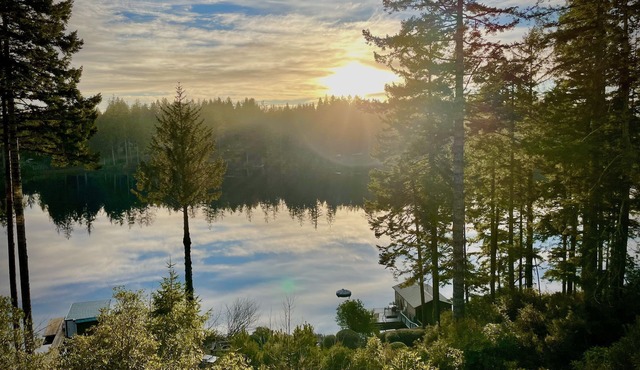 Woahink lakefront in Florence Oregon
