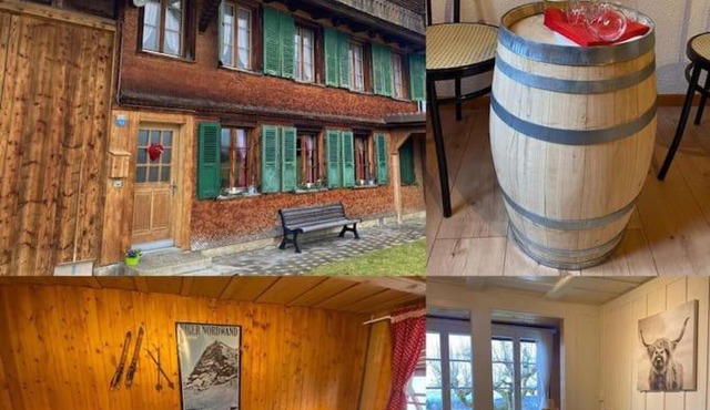 Wohnen mit Blick auf Eiger - ehemaliges Bauernhaus - 2 Schlafzimmer