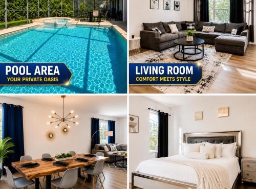 Wonderful 4BD House Private PoolNear Disney