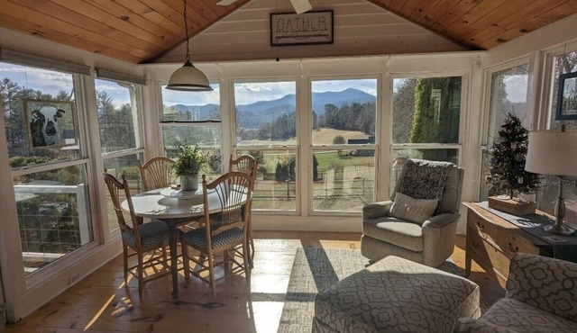 "Wonderful cabin getaway" "Just what we wanted" "Oh, the view from the sunroom"