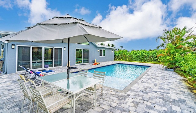 Wonderful Heated Pool House Delray Beach near Ocean - close to shops and the av’