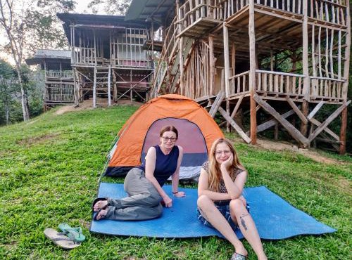 WOOD CABIN LODGE IN THE FOREST book here treking with us