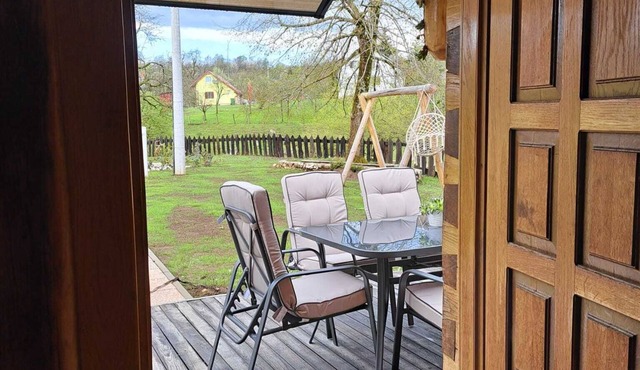 Wood cottage near Plitvice lake and Rastoke