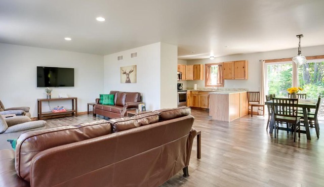 Wooded Hancock Home Near Ski and Snowmobile Trails!