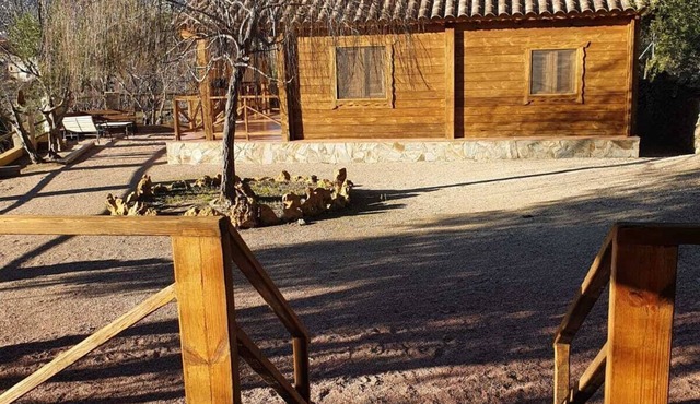wooden cabin in the Sierra del Segura