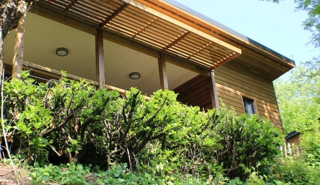 Wooden chalet in a small campsite 3 stars