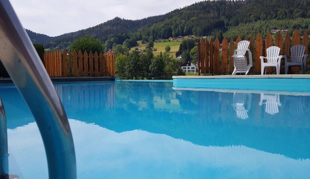 Wooden chalet in Vosges by a pond