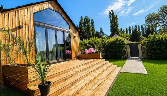 Wooden cottage villa