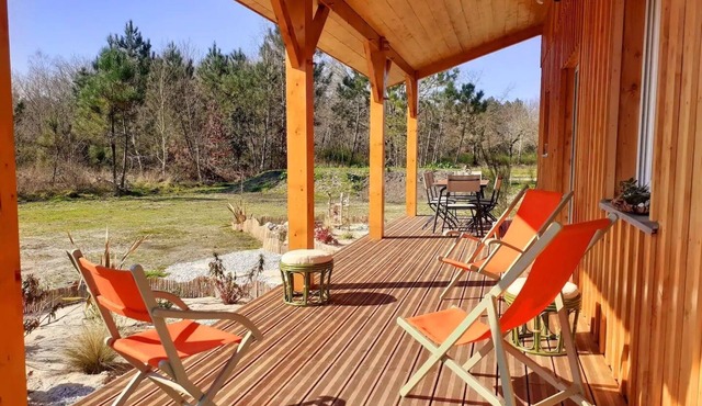 Wooden house near the ocean