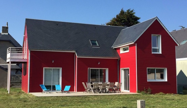 Wooden house 4* 50m from the beach - 12 pers - Denneville - Dogs accepted