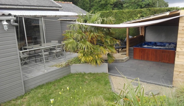 wooden house full foot near the sea