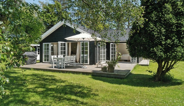 Wooden house with relaxing atmosphere
