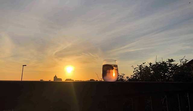 Wooden house with a view of the North Sea