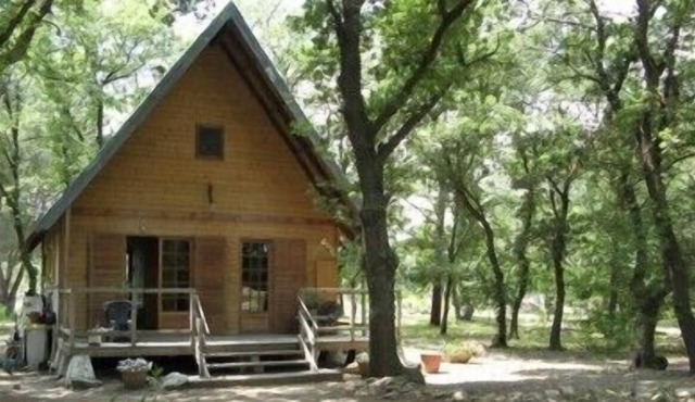 WOODEN HOUSE with POOL 12mx4m not overlooked .CALME