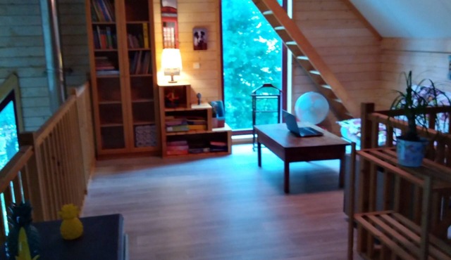 Wooden house with private pool