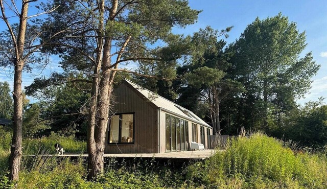 Wooden house with seaviews close to Bønsvig Beach