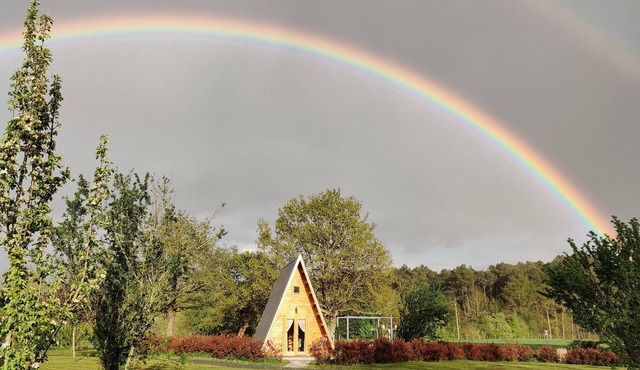 wooden Tipi in loire valey surrounded by lakes