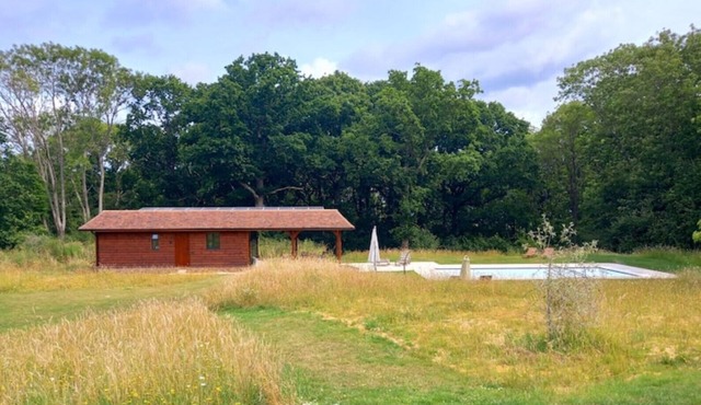 Woodland lodge near wonderful walks