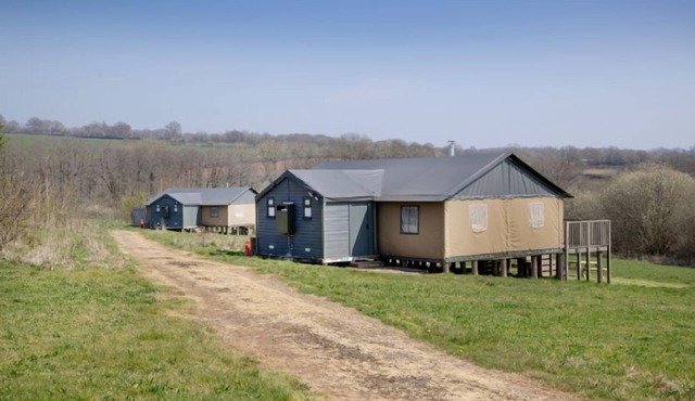 Woodpecker at Kittisford Barton, Somerset with hot tub