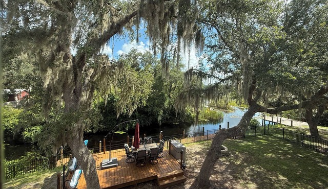 Work and Pet Friendly Ocala Forest Lakefront Retreat