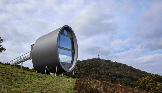 Worlds only Sky Barrel on edge of Extinct Volcano