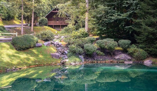 Wow! Black Bear Falls Cabin on Lovely Pond with Mountain View - NEW LISTING!
