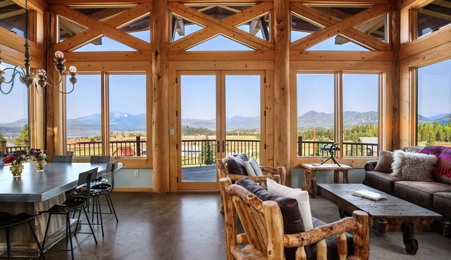 WOW! Lake and Mountain Views in a WOW! True Timber Frame House